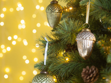 Tear Drop Ornament, Decorative Hanging Christmas Tree Ornaments For Holiday Party Decorations (Set of 12)