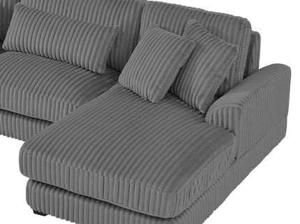Oversized Sectional Sofa U - Shaped Sofa Couch Modern Sofa Upholstered In Soft With A Chaise Lounge For Living Room