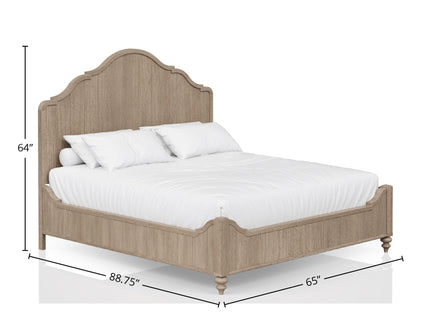 Panel Bedroom Set With 3 Drawer Nightstand, Casual Dresser, Cane Mirror, 3 Drawer Cane Front Chest And Bench