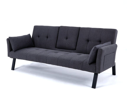 Sofa Bed With Foldable Design And Cup Holder