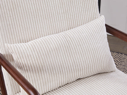 Accent Chair With Pillow And Wood Frame