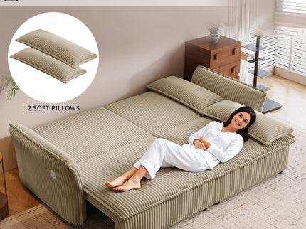 2 In 1 Convertible Sofa Bed, Multi Functional Living Room Furniture
