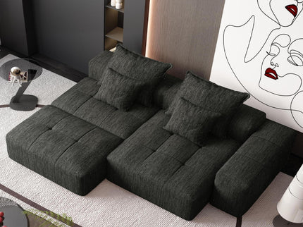Modern Oversized Diy Combination Modular Sectional Sofa With Pillows