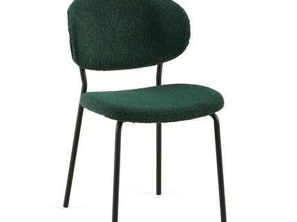 Boucle Dining Chairs, Dining Chairs With Metal Legs For Dining Room, Kitchen, Living Room