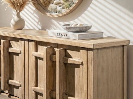 Rowan - 4 Door Sideboard Cabinet - Natural