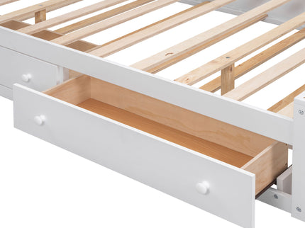Bed With All In One Cabinet, Shelf And Sockets, Trundle