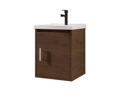 Floating Bathroom Vanity Combo, Wall Mounted Cabinet With Sink & Soft Close Doors For Small Bathrooms
