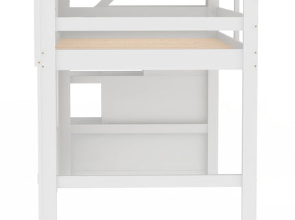 Loft Bed With Storage Staircase And Windows