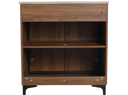 Modern Bathroom Vanity With Top Sink, Engineered Wood Storage Cabinet