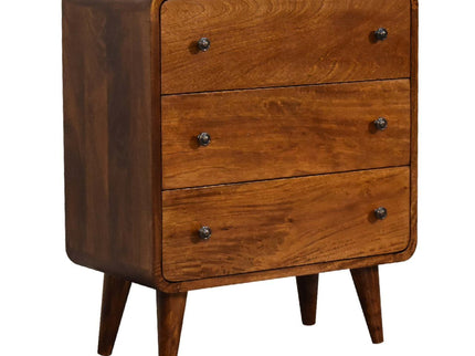 3 Drawer Mini Curved Chest