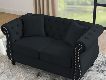 Chesterfield Sofa With Rolled Arms And Nailhead Trim