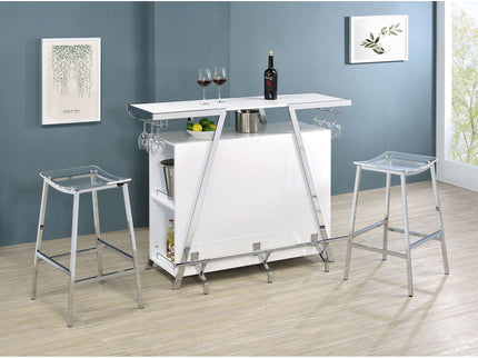 Staten - Backless Bar Stool (Set of 2) - Chrome