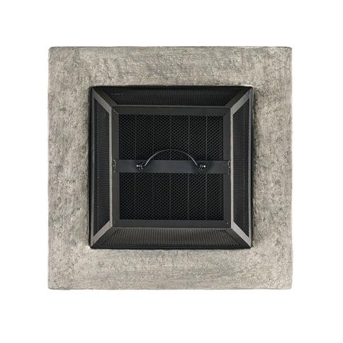 Outdoor Wood Bruning Magnesium Oxide Fire Pit With Lid
