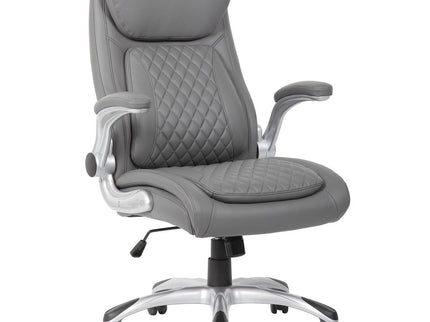 High Back Ergonomic Executive Office Chair, Adjustable Height And Lumbar Support For Home & Office - Antique Gray