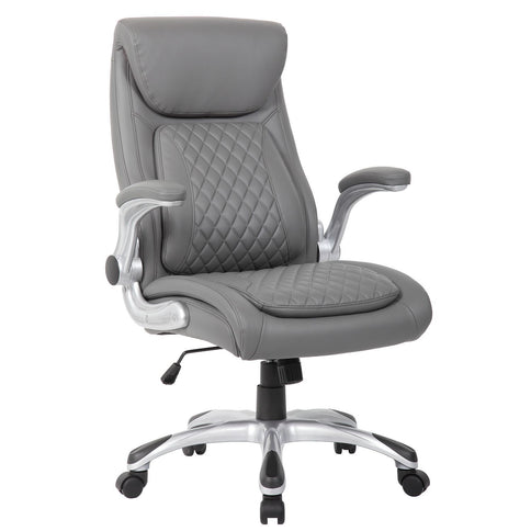 High Back Ergonomic Executive Office Chair, Adjustable Height And Lumbar Support For Home & Office - Antique Gray