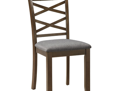 5 Piece Dining Table Set & 4 Chairs - Walnut