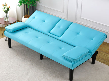 Sofa Bed With Foldable Design And Cup Holder