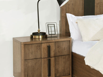 Moraga - 2 Drawer Nightstand - Ash Brown