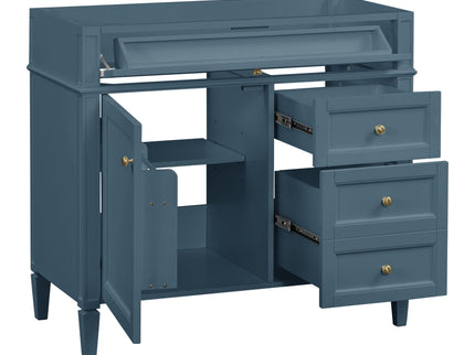 Bathroom Vanity With 2 Drawers And Tip-Out Drawer, Storage Cabinet
