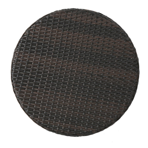 Kenneth - 3 Pieces Chat Set Outdoor Furniture - Brown Multi