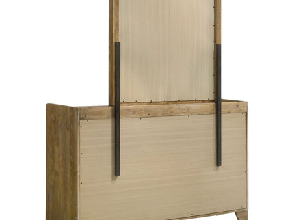 Packard - 6 Drawer Dresser With Mirror - Oak