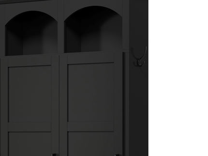 Classic Arched Design Hall Tree With 3 Hidden Storage