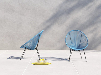 Modern Egg Shaped String Chairs (Set of 2)