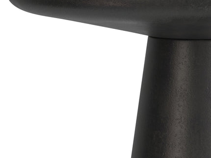 Gloria - Cast Aluminum Side Table - Black