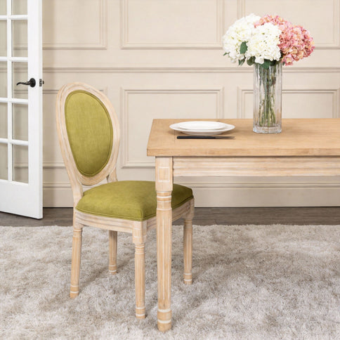 Upholstered With Round Back Dining Chairs (Set of 2)