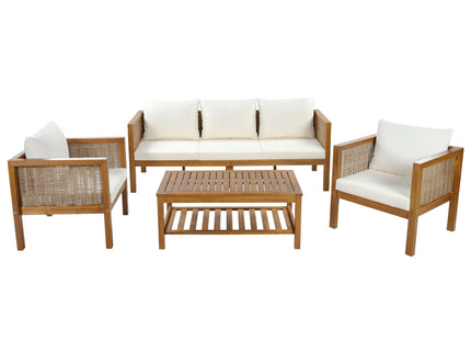 Patio Set Outdoor With Coffee Table And Cushions