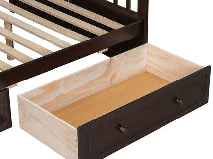 Bunk Bed With Drawers, Convertible Storage Bed