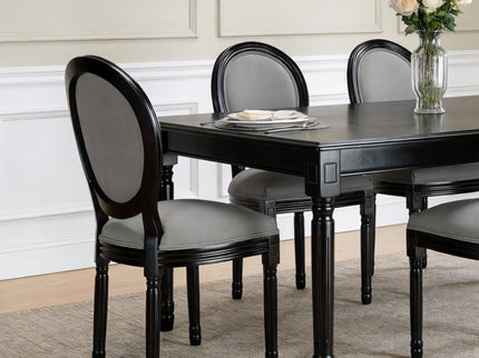 Upholstered & Round Back Dining Chairs (Set of 2)