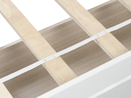 Platform Storage Bed Wood Bed Frame With Two Drawers And Headboard