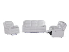 White / 3 Pc. Sofa, Loveseat, Chair