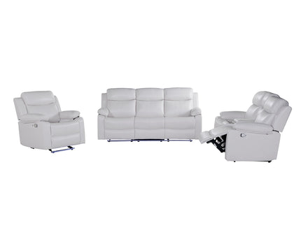 Blanche - Reclining Set With LED Lights, Speaker