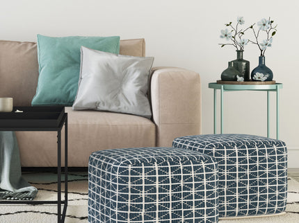 Noreen - Upholstered Square Pouf