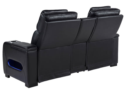 Isadora - Power Reclining Loveseat With Dual USB Charging And Built In Bluetooth Speaker - Black