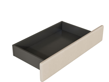 Upholstered Platform Bed With 2 Drawers And 2 Sets Of USB Ports On Each Side, Fabric
