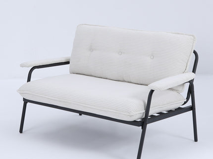 Modern Metal Frame Sofa With Sponge Filling For Compact Spaces And Versatile Use