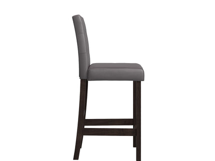 Leon - Bar Table And 4 Bar Stools - Espresso / White