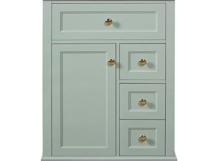 Modern Bathroom Vanity With Sink, 3 Drawers & Cabinet With 2 Tier Door Storage