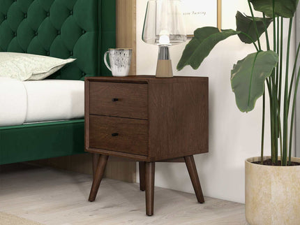 Caroline - Mid-Century Modern Style Night Stand 2 Drawer