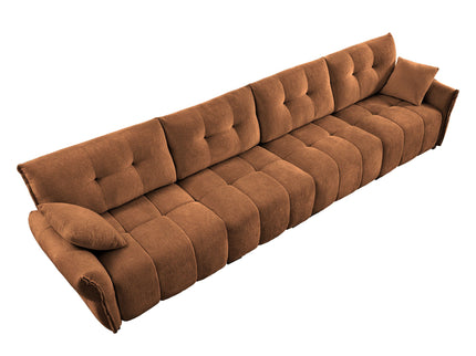 Modern Sofa & Pillows, Textured Cover, High Rebound Cushions