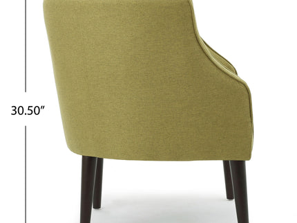 Contemporary Upholstered Club Chair With Button Tufting