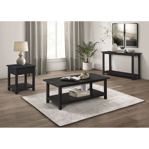 Castleton - 1 Drawer Wood End Table With Shelf