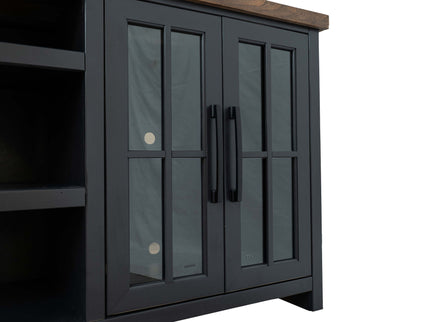 TV Stand Console For TVs Up To 100" - Black / Whiskey