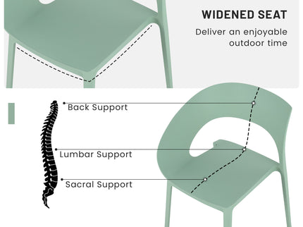 4 Piece Set Of Modern Designed Single Chairs With Long Table