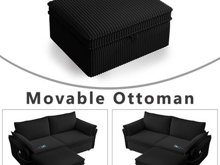 2 In 1 Convertible Sofa Bed, Multi Functional Living Room Furniture