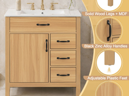 Modern Traditional Bathroom Vanity With Sink