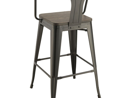 Staccato - 3 Piece Square Bar Table Set - Dark Brown